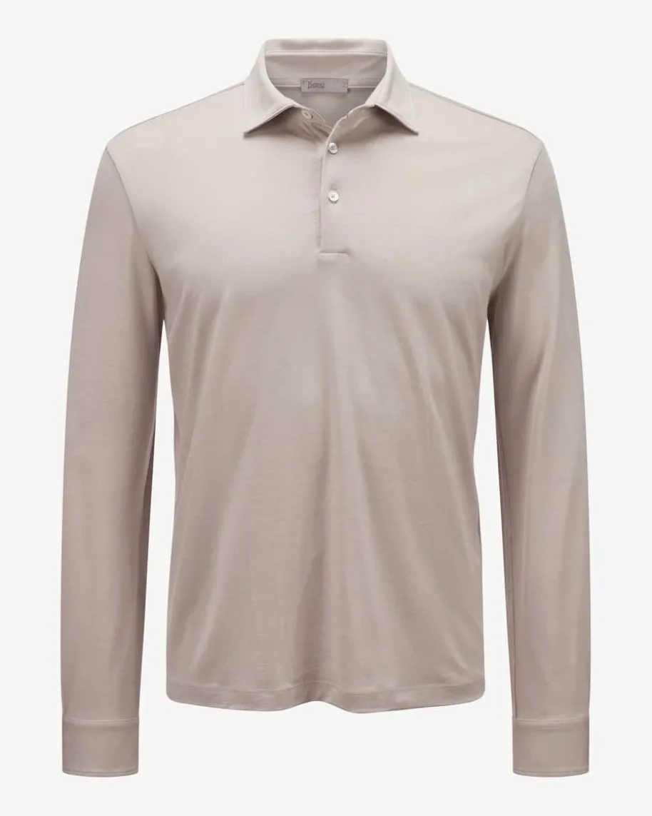 Langarm-Polo