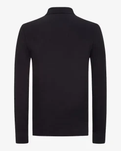 Langarm-Polo Custom Slim Fit