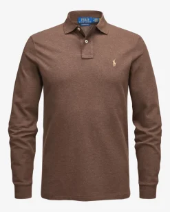Langarm-Polo Custom Slim Fit