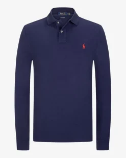 Langarm-Polo Custom Slim Fit