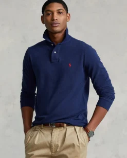 Langarm-Polo Custom Slim Fit