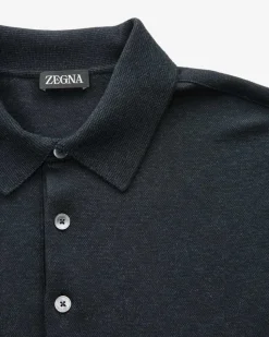 Langarm-Poloshirt