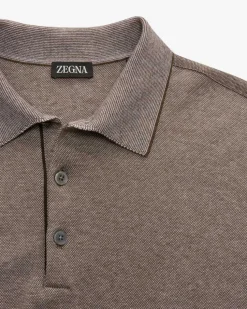 Langarm-Poloshirt