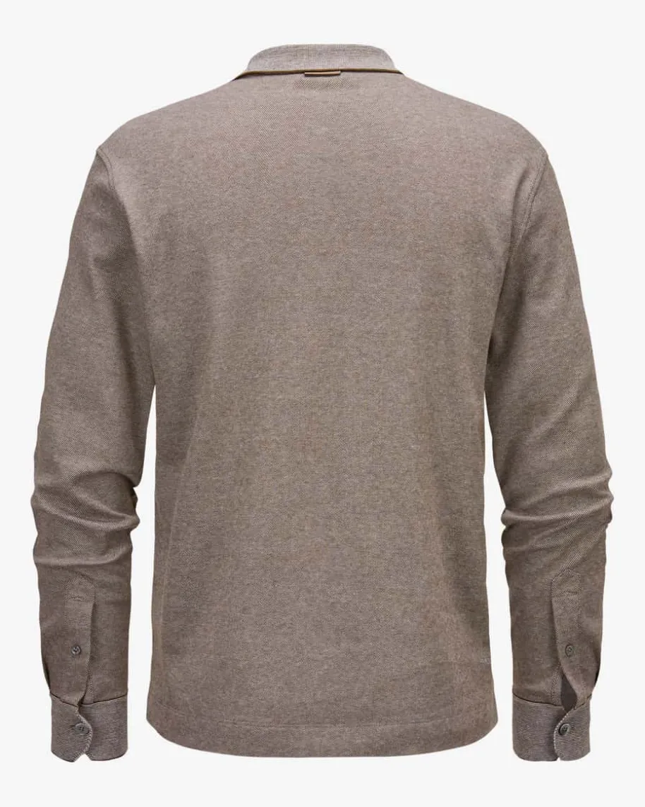 Langarm-Poloshirt