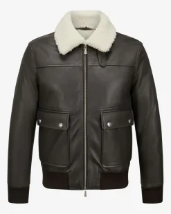 Leder-Blouson
