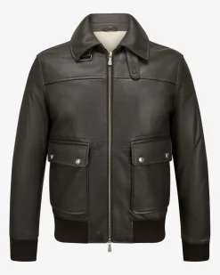Leder-Blouson