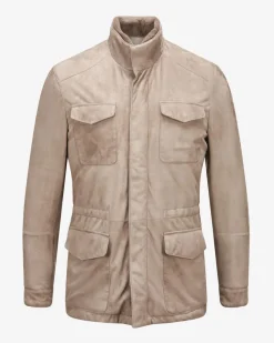 Leder-Fieldjacket