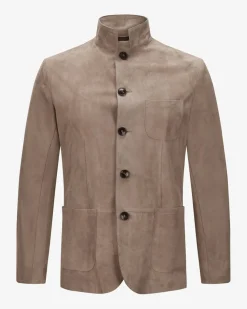 Leder-Shirtjacket