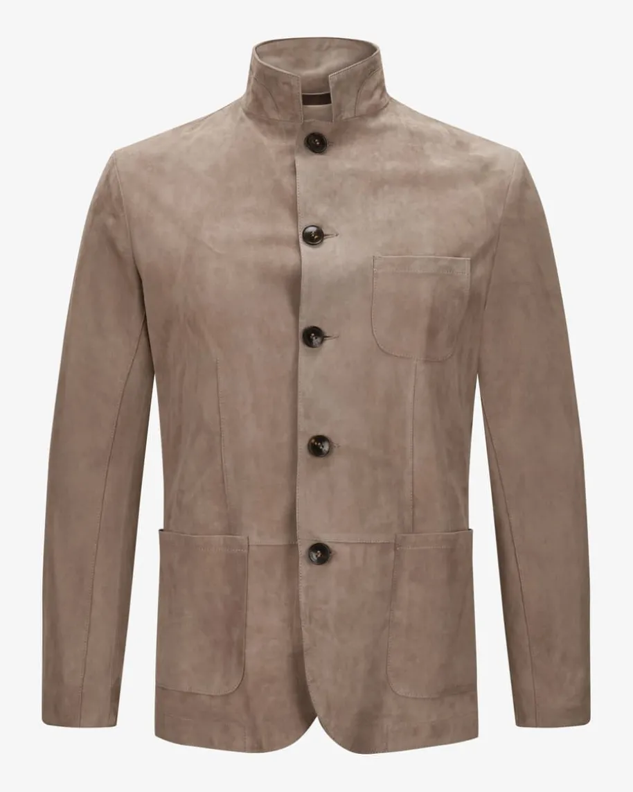 Leder-Shirtjacket