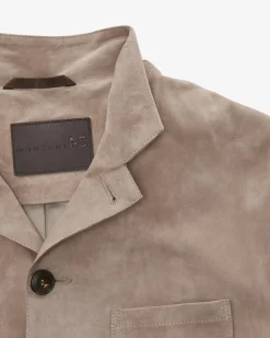 Leder-Shirtjacket