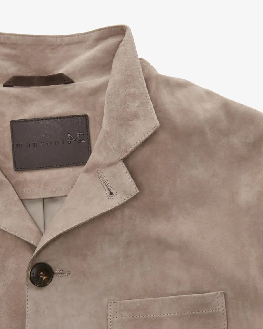 Leder-Shirtjacket