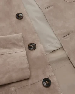 Leder-Shirtjacket