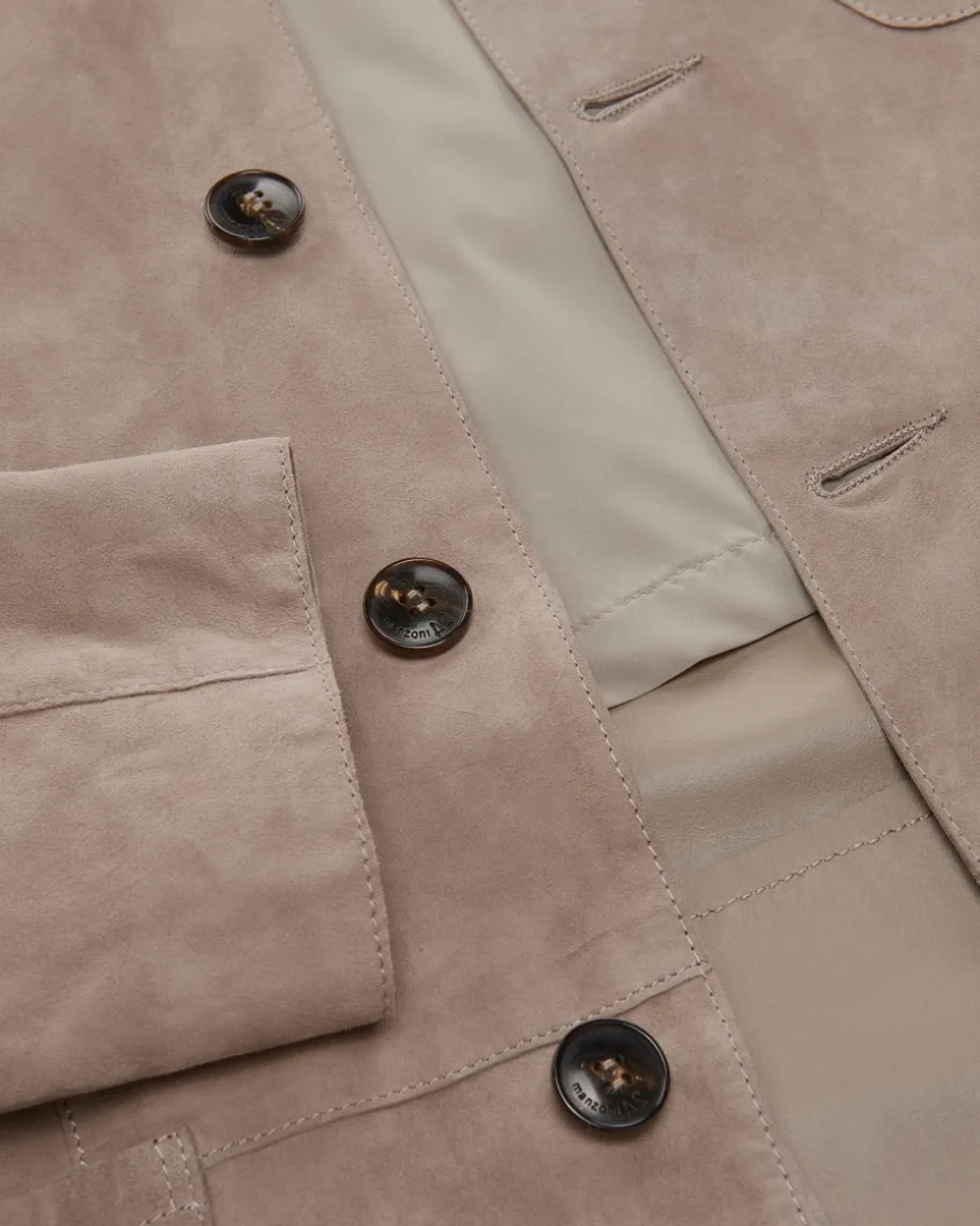 Leder-Shirtjacket