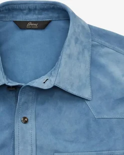 Leder-Shirtjacket