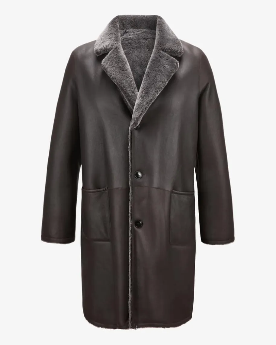 Leder-Wendemantel