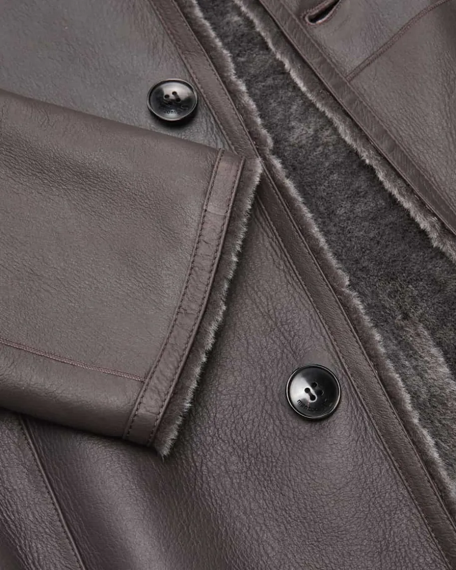 Leder-Wendemantel