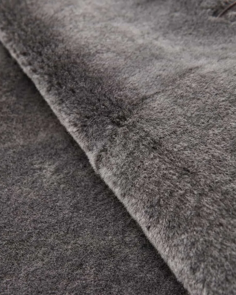 Leder-Wendemantel