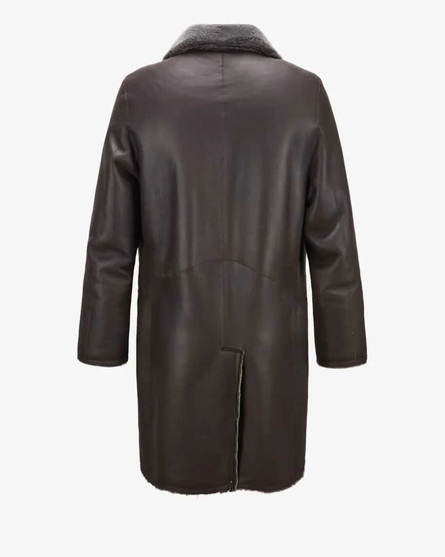 Leder-Wendemantel