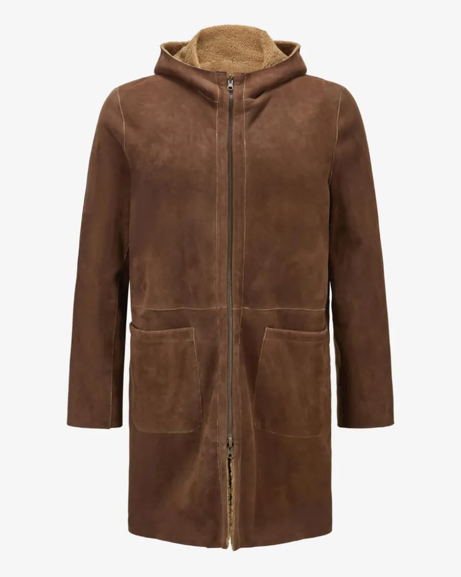 Leder-Wendemantel