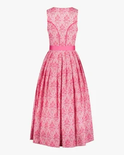 Leinendirndl lang mit Schürze