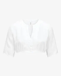 Leinen-Dirndlbluse