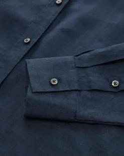 Leinen-Hemdbluse Oversize Fit