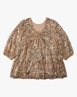 Lila Paillettenkleid