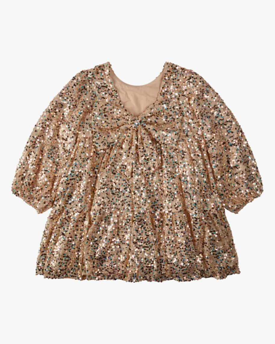 Lila Paillettenkleid