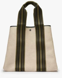 Linen Cream Traversée L Shopper