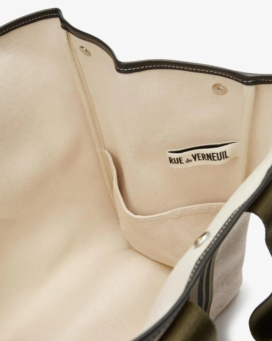 Linen Cream Traversée L Shopper