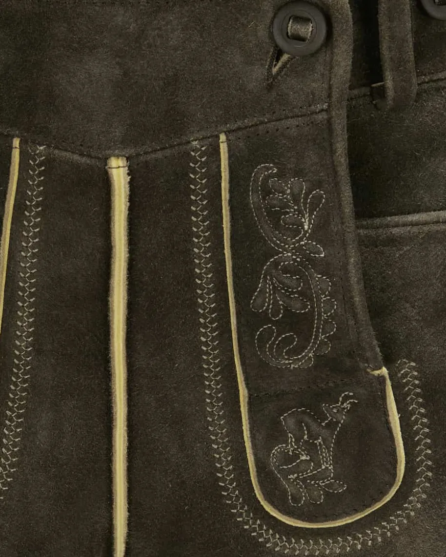 Loisachtal Lederhose aus Ziegenleder