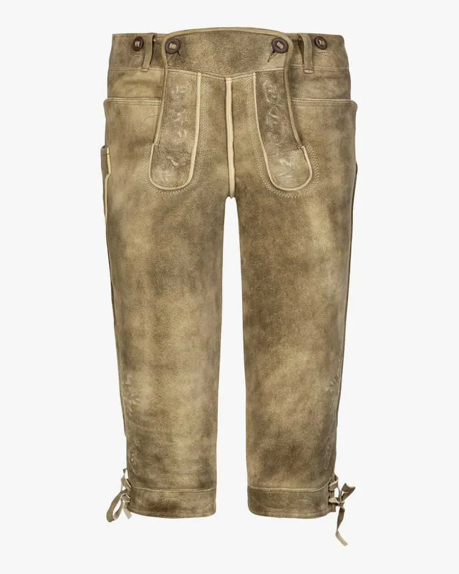 Loisachtal Trachten-Kniebundhose aus Ziegenleder