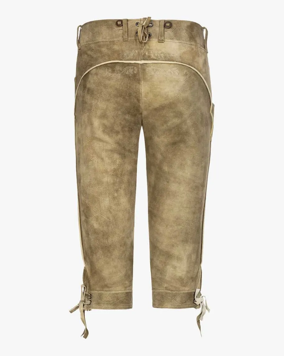 Loisachtal Trachten-Kniebundhose aus Ziegenleder