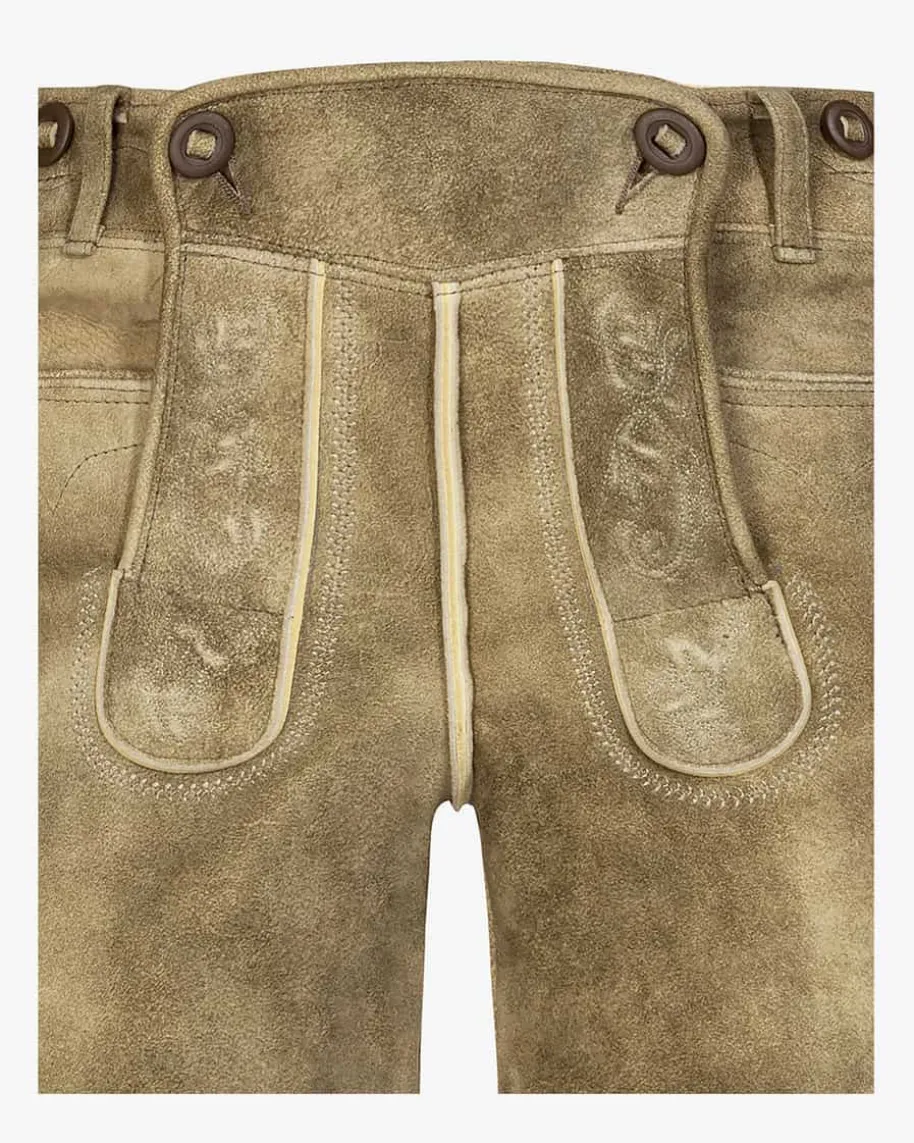 Loisachtal Trachten-Kniebundhose aus Ziegenleder