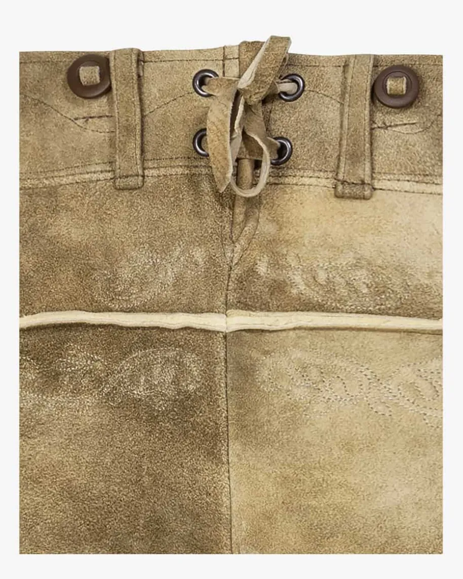 Loisachtal Trachten-Kniebundhose aus Ziegenleder