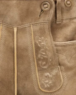 Loisachtal Trachten-Kniebundhose aus Ziegenleder
