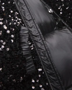 Louvi Pailletten-Daunenjacke