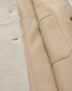 Luceram Wende-Lammfellmantel