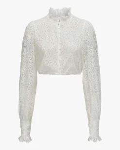 Luise Dirndlbluse Semi-Transparent