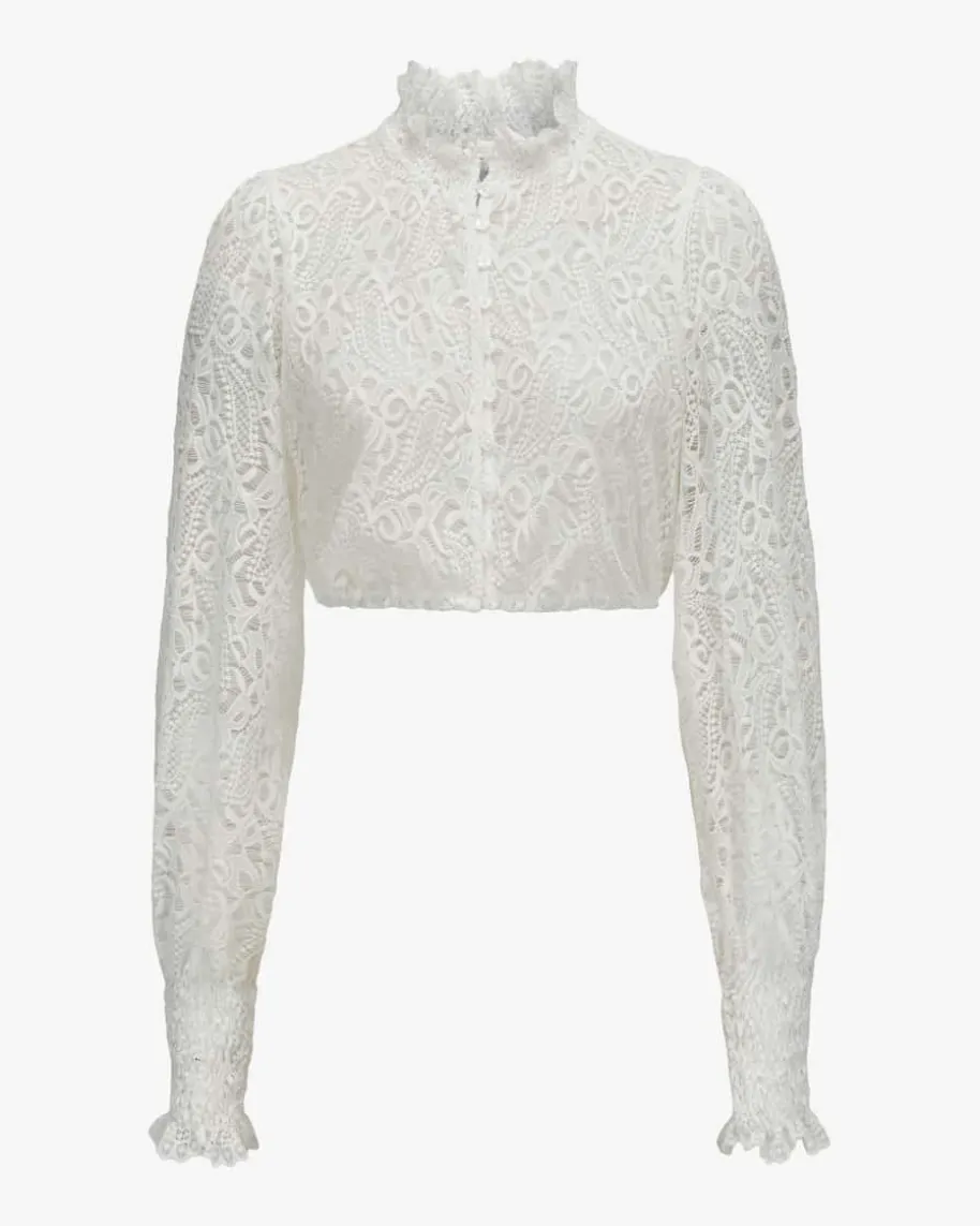 Luise Dirndlbluse Semi-Transparent