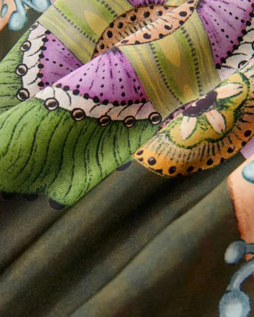 Magnifico Seiden-Kaftankleid