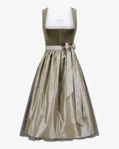 Marie Midi-Dirndl mit Seidenschürze