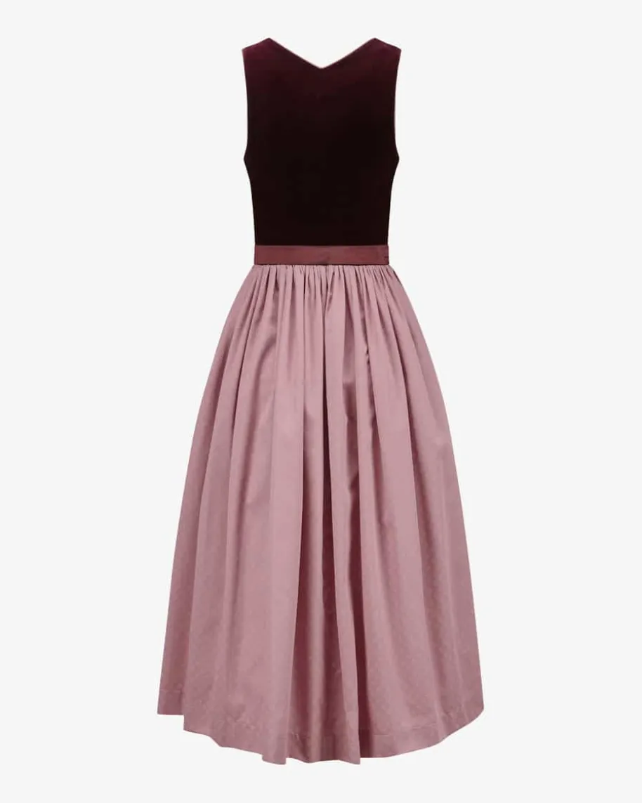 Marie Midi-Dirndl mit Seidenschürze