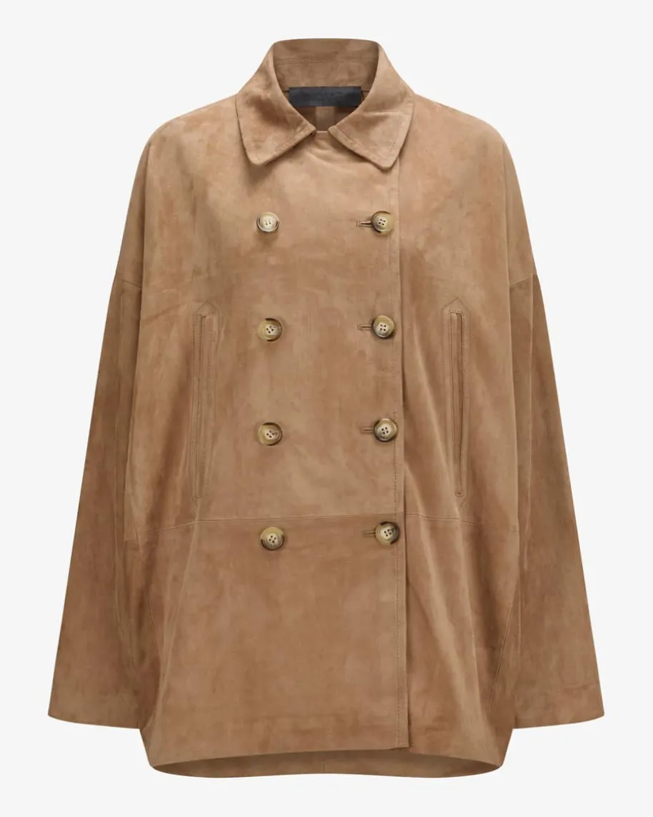 Mary Caban Wax Leder-Jacke