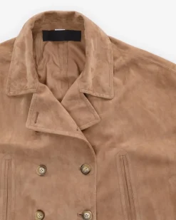 Mary Caban Wax Leder-Jacke