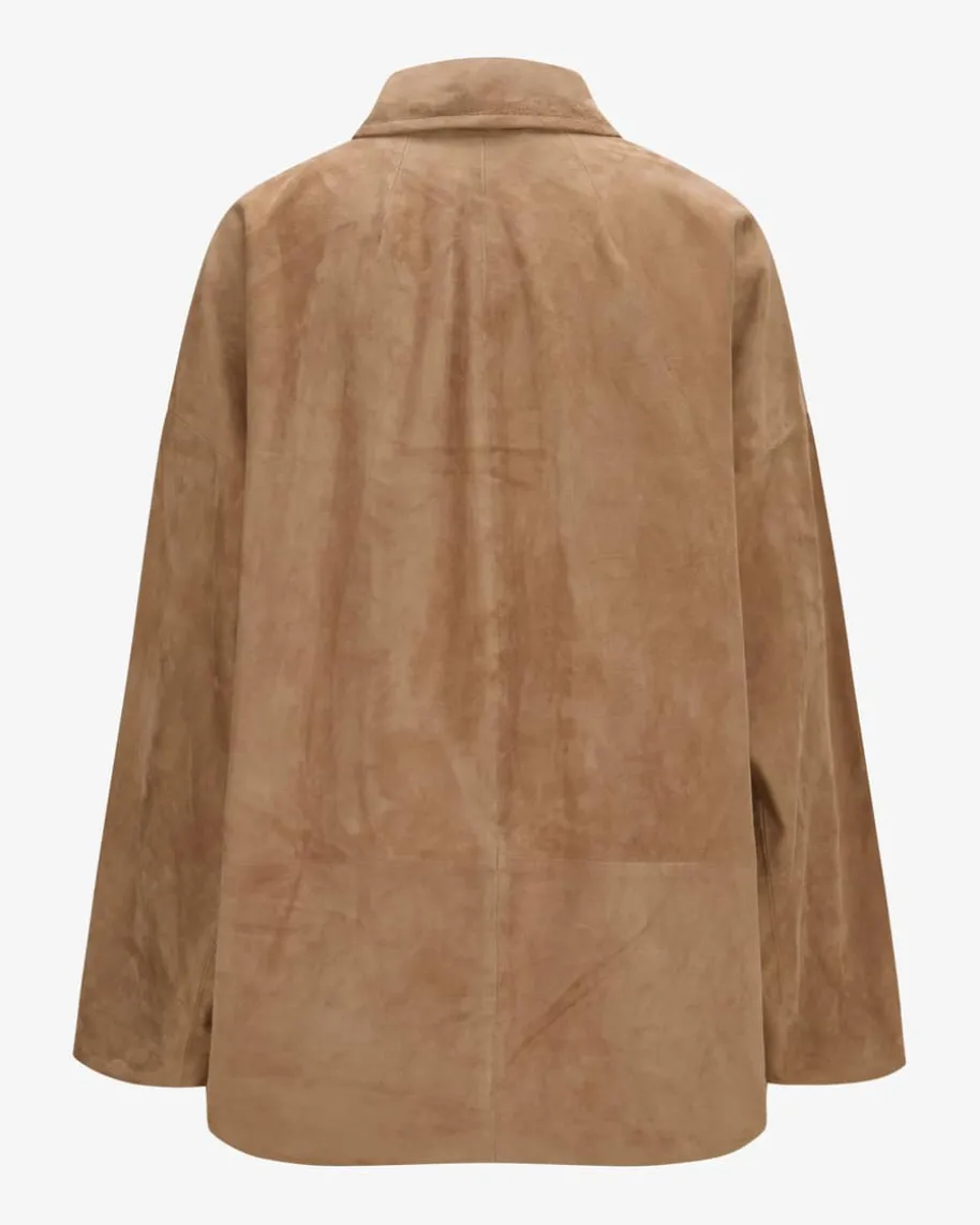 Mary Caban Wax Leder-Jacke