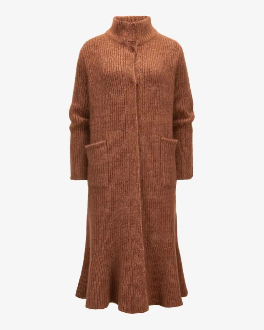 Mawes Cashmere-Seiden-Strickmantel