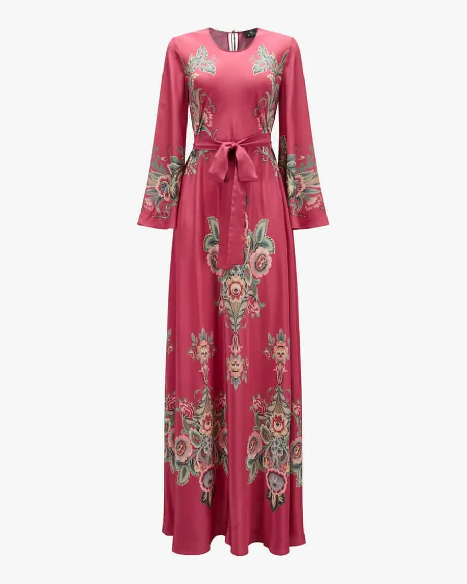 Maxi-Seidenkleid