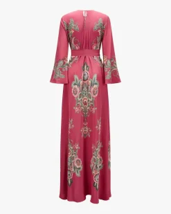 Maxi-Seidenkleid