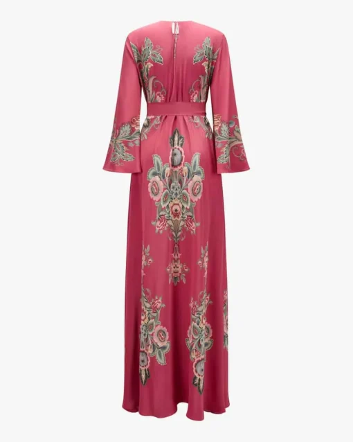 Maxi-Seidenkleid